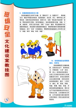班组安全文化建设宣教挂图详细介绍及目录